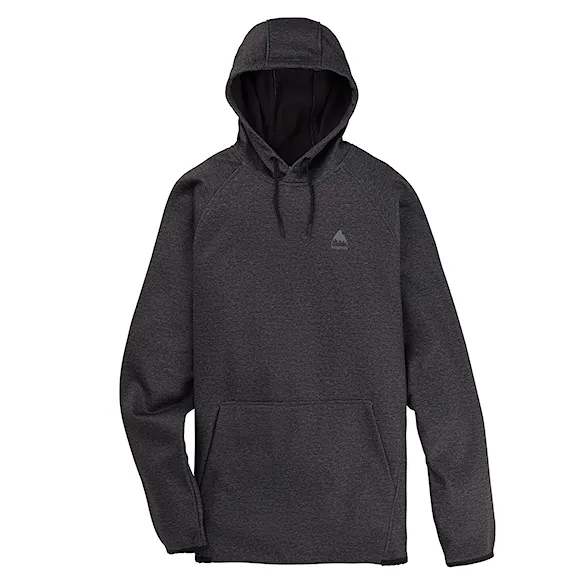 Technická mikina Burton Crown Weatherproof Pullover true black heather 2025 - 1