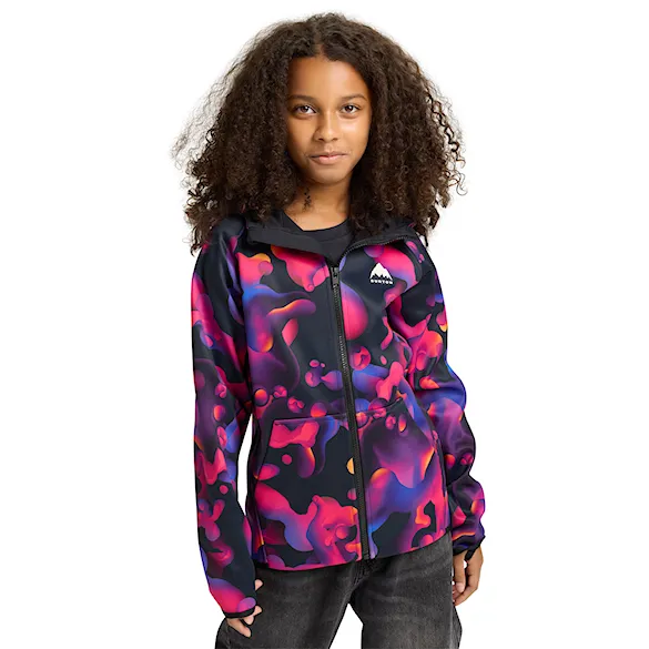 Technická mikina Burton Kids Crown Weatherproof FZ lava lamp 2026 - 1