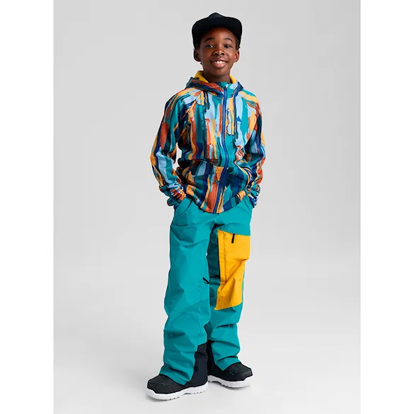 Technická mikina Burton Kids Crown Weatherproof FZ paint stripe 2027 - 5