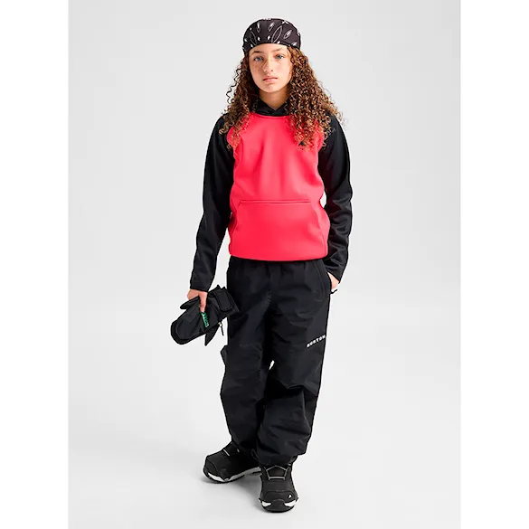 Technická mikina Burton Kids Crown Weatherproof PO true black/azalea pink 2027 - 5