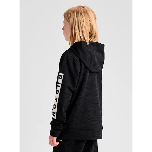 Technická mikina Burton Kids Oak Fz true black heather 2027 - 2