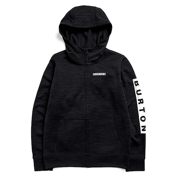 Technická mikina Burton Kids Oak Fz true black heather 2027 - 4
