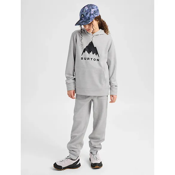 Technická mikina Burton Kids Oak Pullover gray cloud heather 2027 - 4