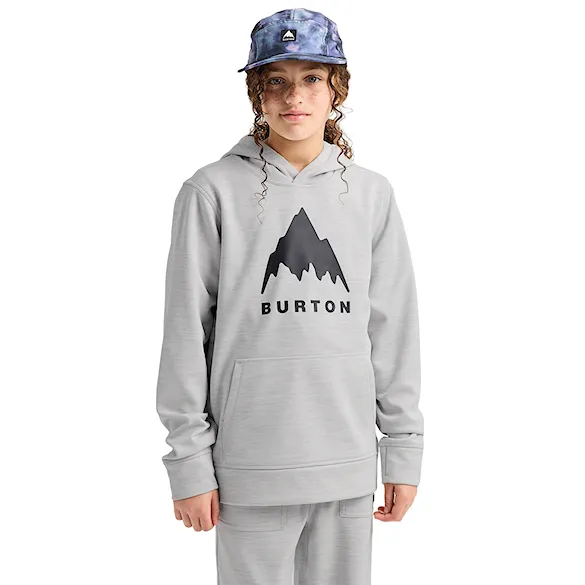 Technická mikina Burton Kids Oak Pullover gray cloud heather 2027 - 1