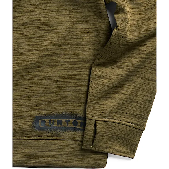 Technická mikina Burton Oak Crew dried moss heather 2027 - 3