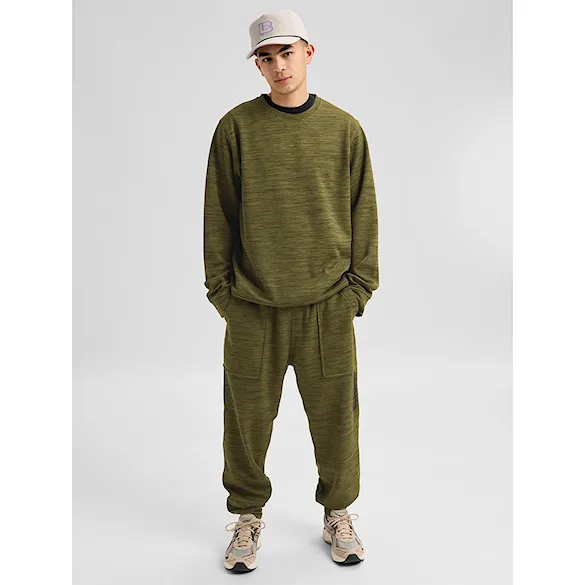 Technická mikina Burton Oak Crew dried moss heather 2027 - 4