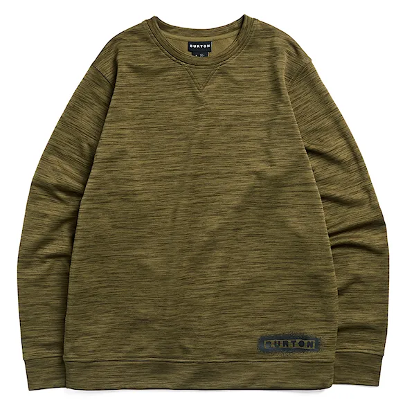 Technická mikina Burton Oak Crew dried moss heather 2027 - 5