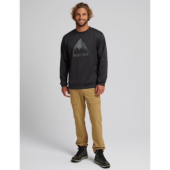 Technická mikina Burton Oak Crew true black heather 2026 - 4