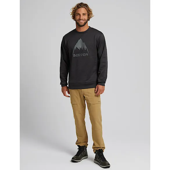 Technická mikina Burton Oak Crew true black heather 2026 - 4