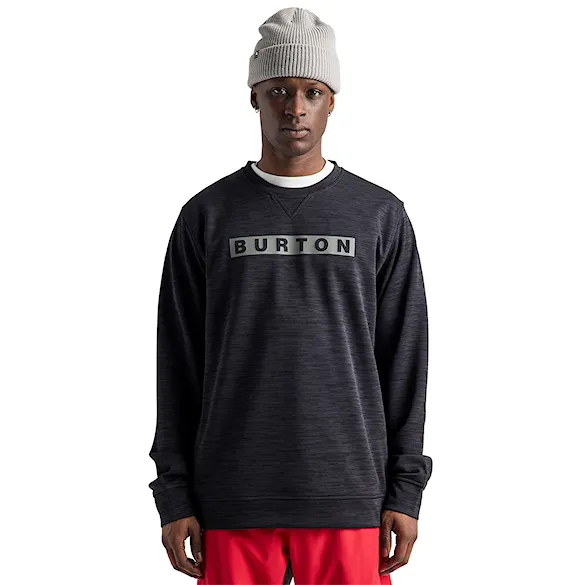 Technická mikina Burton Oak Crew true black heather 2027 - 1