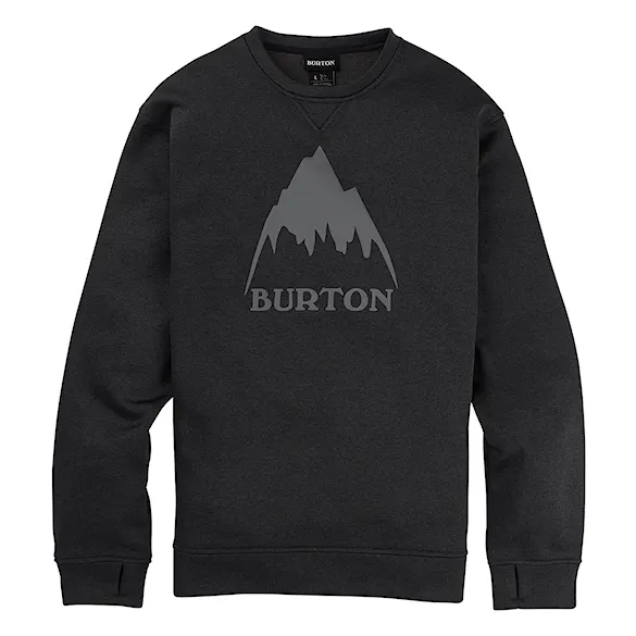 Technická mikina Burton Oak Crew true black heather 2026 - 1