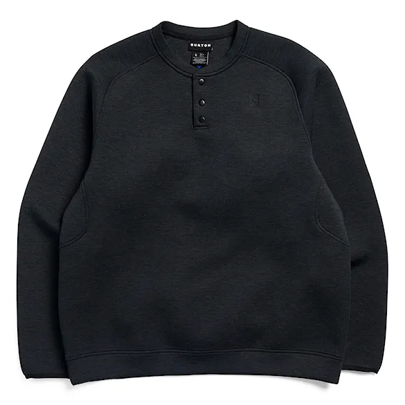 Bluza techniczna Burton Spacecloud Henley true black heather 2027 - 5