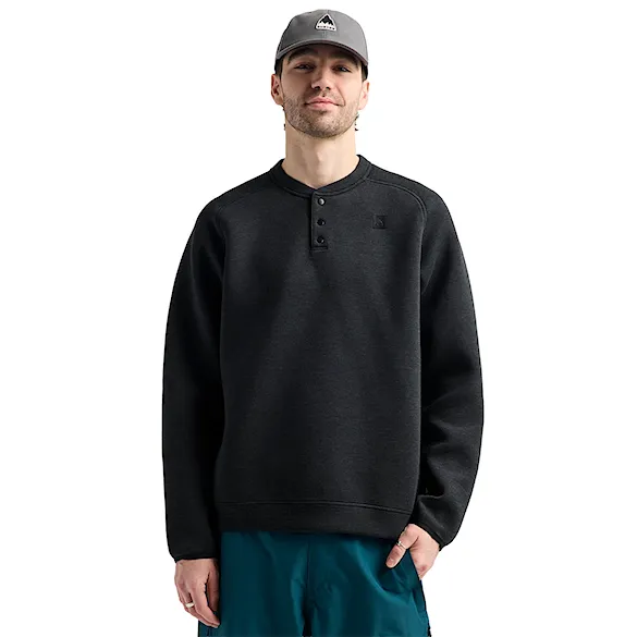 Bluza techniczna Burton Spacecloud Henley true black heather 2027 - 1