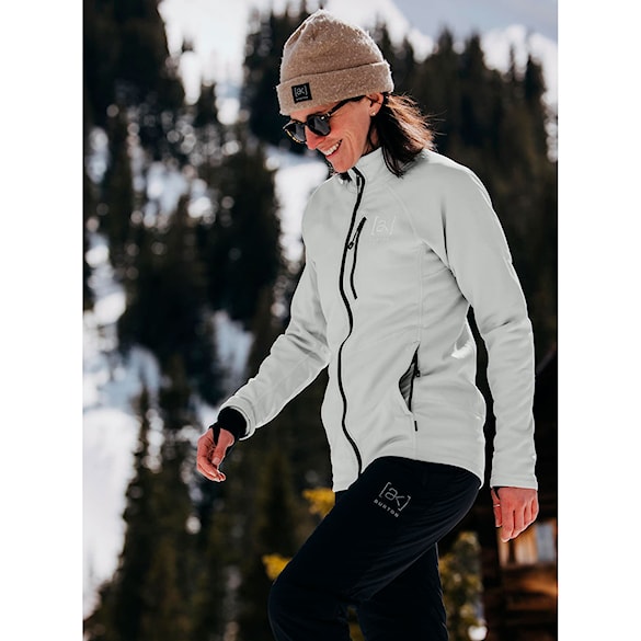 Technical Hoodie Burton Wms [ak] Baker Stretch Fleece FZ grey cloud 2025 - 2