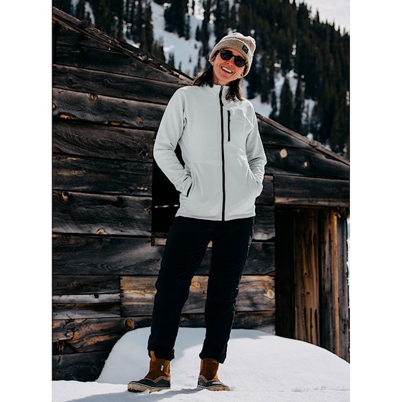 Technical Hoodie Burton Wms [ak] Baker Stretch Fleece FZ grey cloud 2025 - 3
