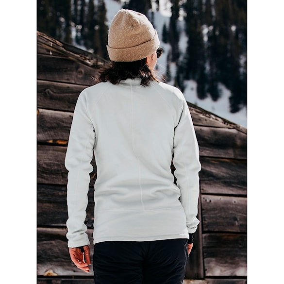 Technical Hoodie Burton Wms [ak] Baker Stretch Fleece FZ grey cloud 2025 - 4