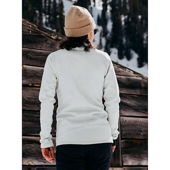 Technical Hoodie Burton Wms [ak] Baker Stretch Fleece FZ grey cloud 2025 - 4