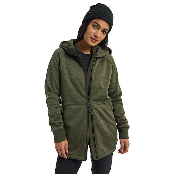 Technická mikina Burton Wms Minxy Fleece Fz forest night heather 2023 - 1