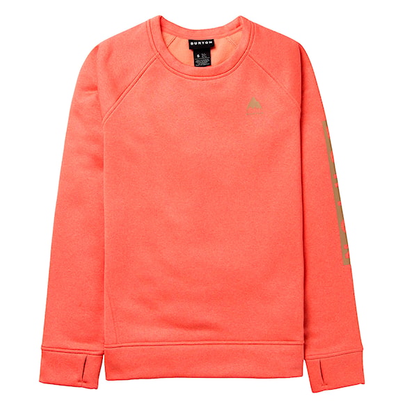 Technická mikina Burton Wms Oak Crew peach echo heather 2025 - 1