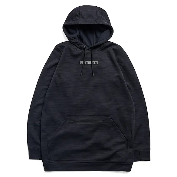 Bluza techniczna Burton Wms Oak Long Hooded Pullover true black heather 2027 - 5
