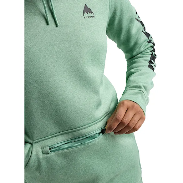 Technical Hoodie Burton Wms Oak Long Pullover Hoodie soft sage heather 2026 - 3
