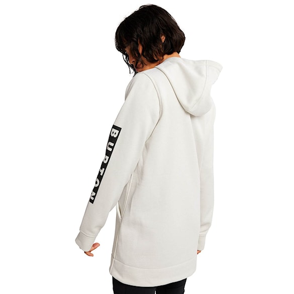 Technická mikina Burton Wms Oak Long Pullover Hoodie stout white heather 2026 - 2