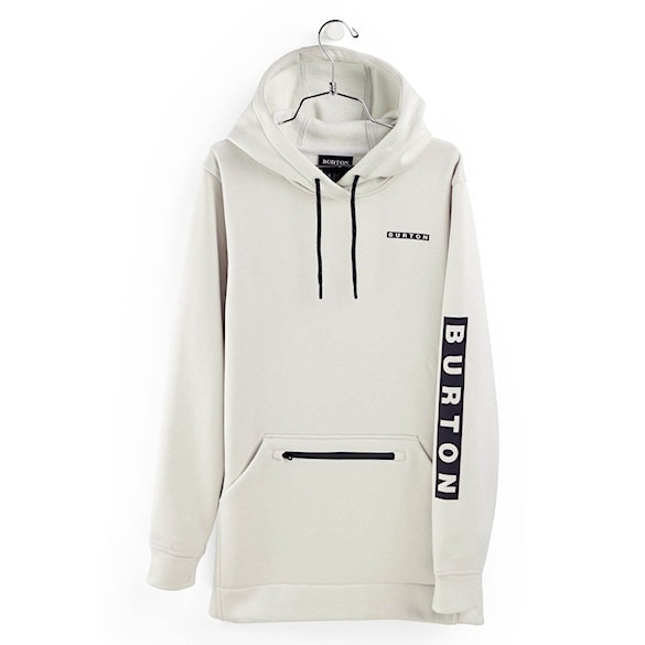 Technická mikina Burton Wms Oak Long Pullover Hoodie stout white heather 2026 - 4