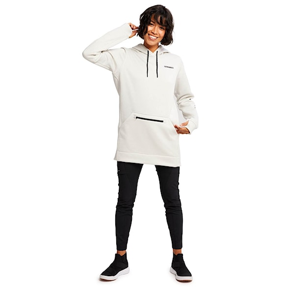 Technická mikina Burton Wms Oak Long Pullover Hoodie stout white heather 2026 - 5