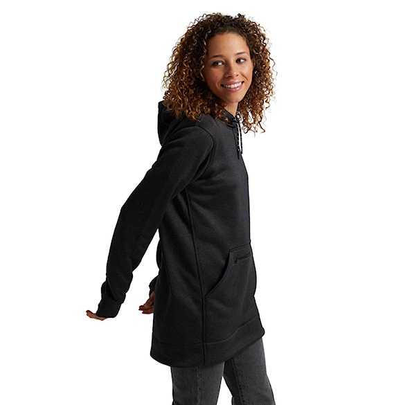 Technická mikina Burton Wms Oak Long Pullover Hoodie true black heather 2026 - 1