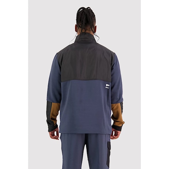 Technická mikina Mons Royale Decade Mid Pullover midnight/black 2023 - 2