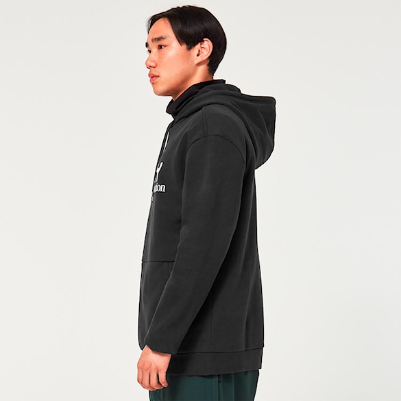 Technická mikina Oakley Rider Long 2.0 Hoodie black/white 2026 - 2
