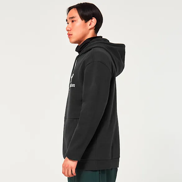 Technická mikina Oakley Rider Long 2.0 Hoodie black/white 2026 - 2