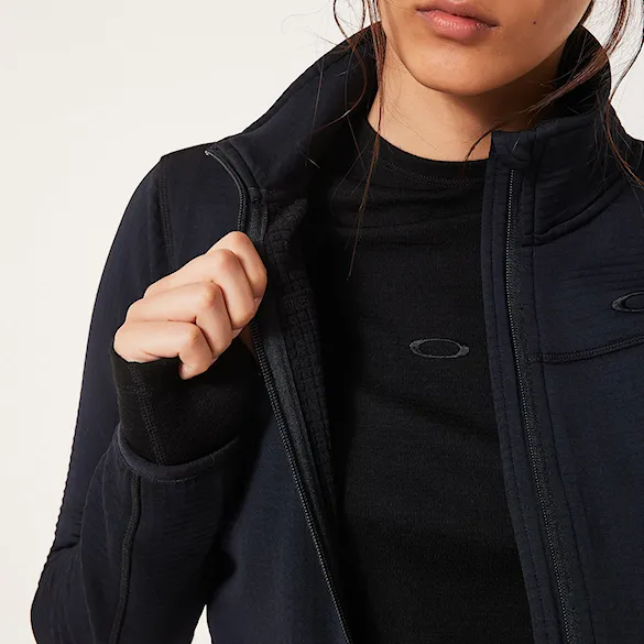 Technická mikina Oakley W. Canopy Full Zip Sweatshirt blackout 2027 - 10