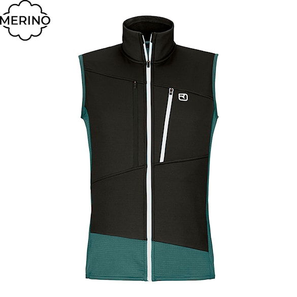 Vest ORTOVOX Fleece Grid Vest dark arctic grey 2026 - 1