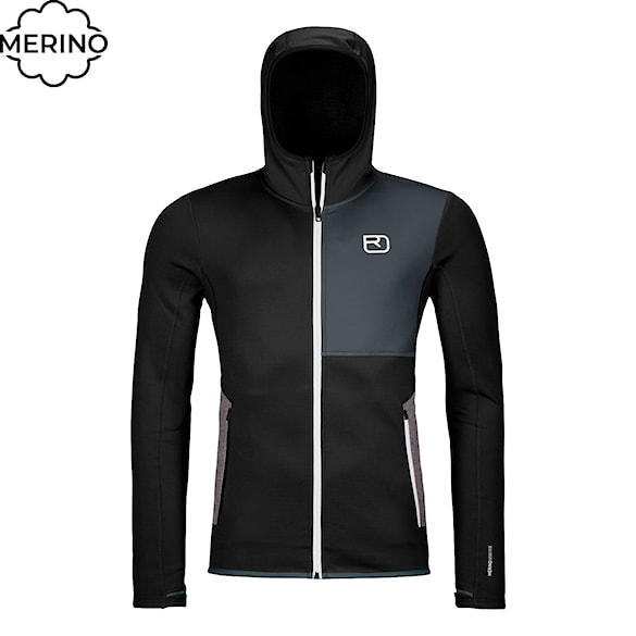 Technická mikina ORTOVOX Fleece Hoody black raven 2026 - 1
