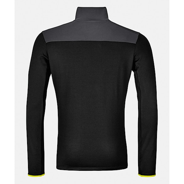 Technická mikina ORTOVOX Fleece Light Zip Neck black raven 2026 - 2
