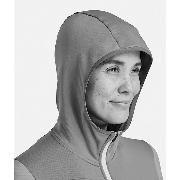 Technická mikina ORTOVOX Wms Fleece Grid Hoody mountain rose 2025 - 9