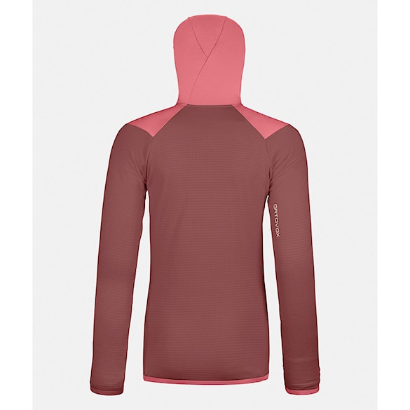 Technická mikina ORTOVOX Wms Fleece Grid Hoody mountain rose 2025 - 2