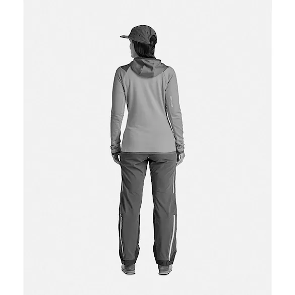 Technická mikina ORTOVOX Wms Fleece Grid Hoody mountain rose 2025 - 4