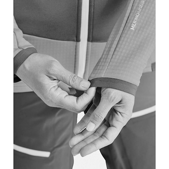 Technická mikina ORTOVOX Wms Fleece Grid Jacket dark arctic grey 2025 - 5