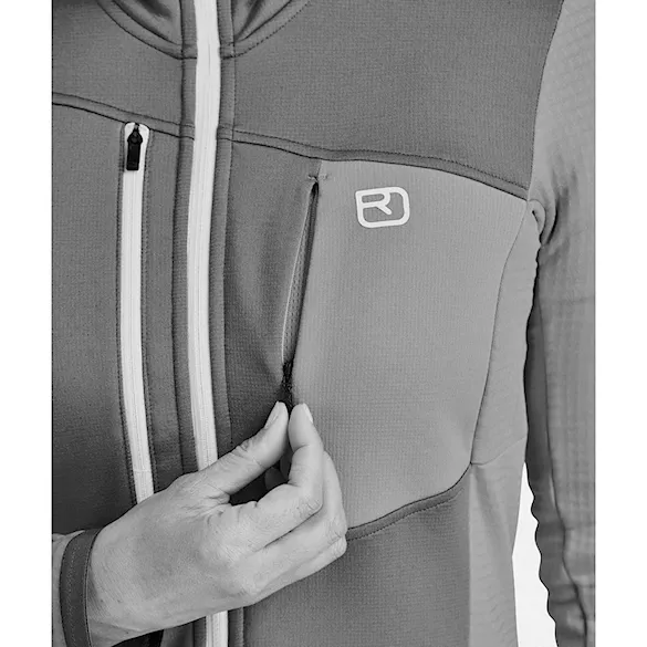 Bluza techniczna ORTOVOX Wms Fleece Grid Jacket dark arctic grey 2025 - 6