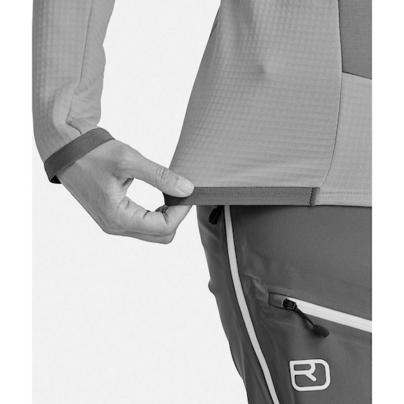 Technická mikina ORTOVOX Wms Fleece Grid Jacket dark arctic grey 2025 - 7