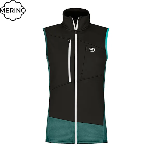 Vesta ORTOVOX Wms Fleece Grid Vest dark arctic grey 2025 - 1