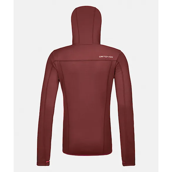 Bluza techniczna ORTOVOX Wms Fleece Hoody winetasting 2025 - 2