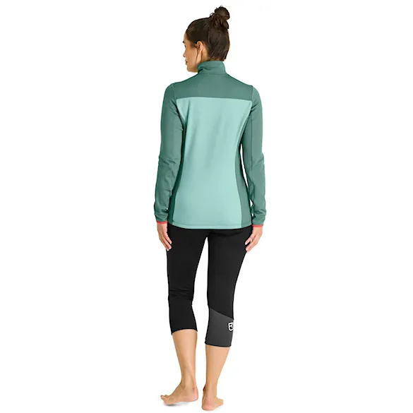 Technická mikina ORTOVOX Wms Fleece Light Zip Neck arctic grey 2025 - 4