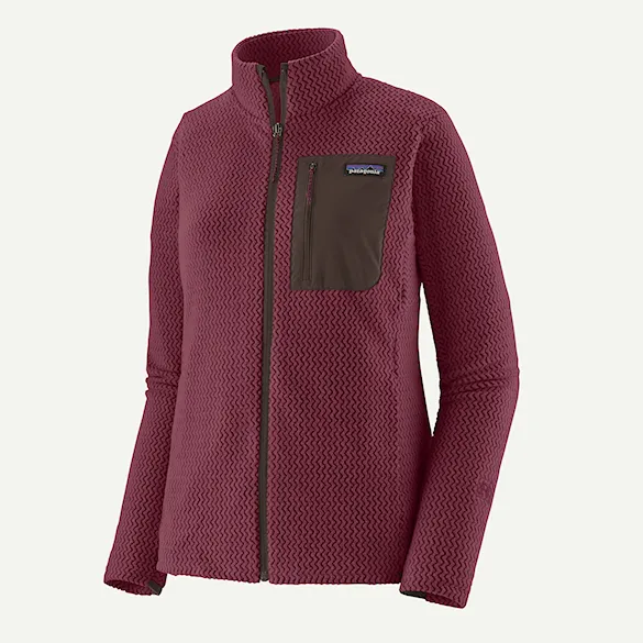 Technická mikina Patagonia W's R1 Air Jacket berry fig 2027 - 4
