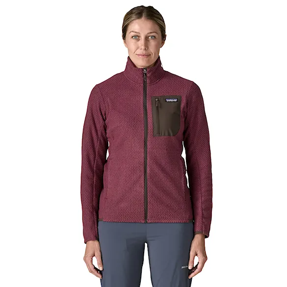 Technická mikina Patagonia W's R1 Air Jacket berry fig 2027 - 1