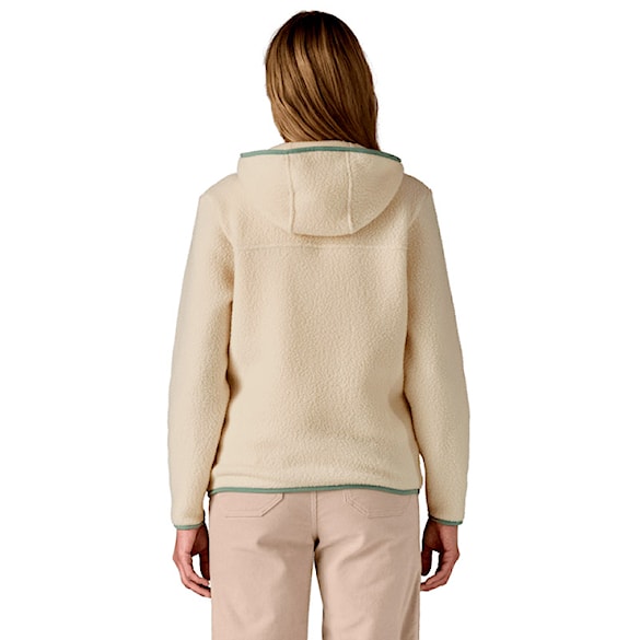Technická mikina Patagonia W's Retro Pile Hoody natural w/ellwood green 2026 - 2