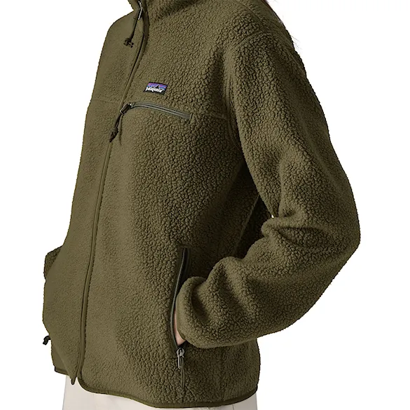 Technical Hoodie Patagonia W's Retro Pile Jacket basin green 2027 - 5