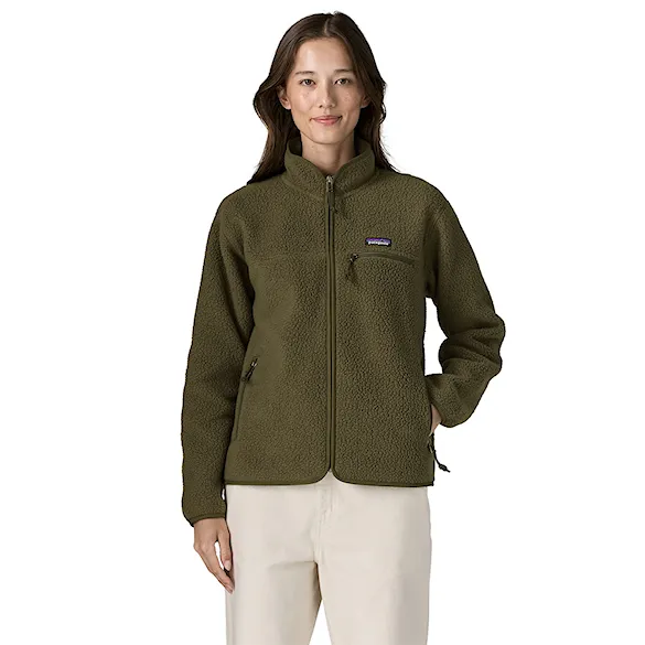 Technical Hoodie Patagonia W's Retro Pile Jacket basin green 2027 - 1